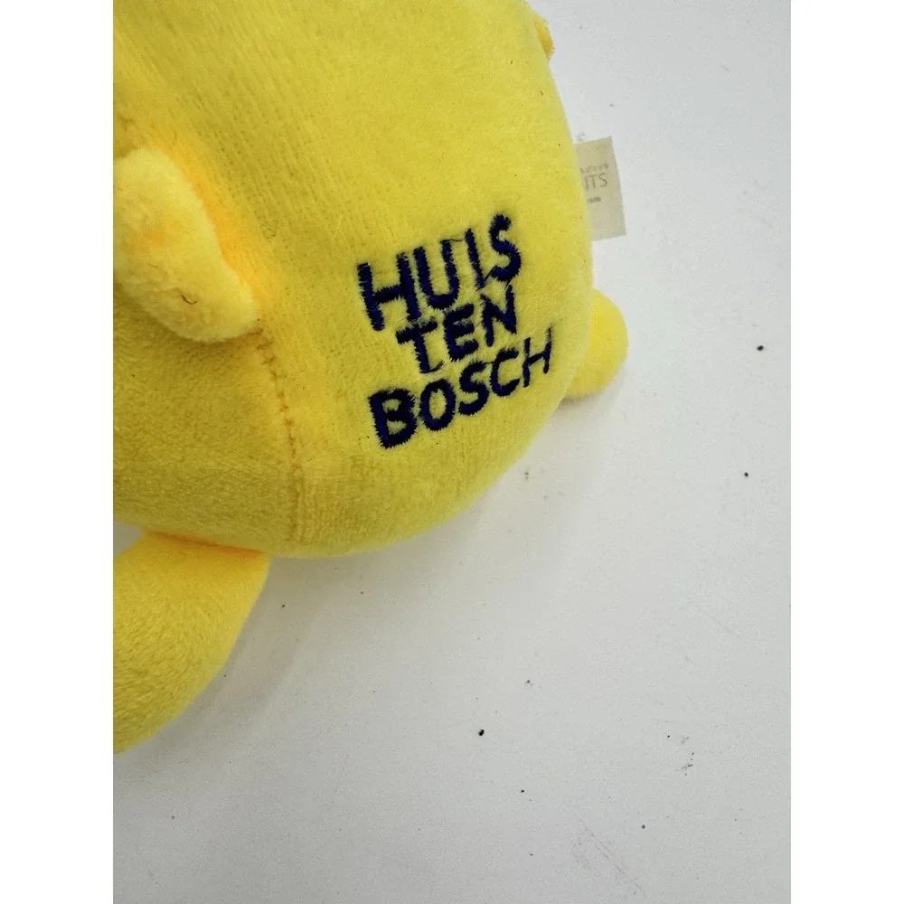 Huis Ten Bosch bear plush toy‎ Yellow Bear EUC tush tag Round from Japan RARE